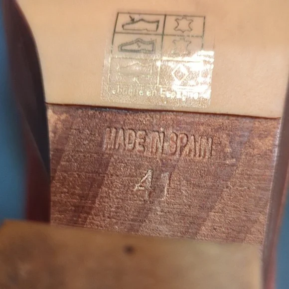 Free People Brown Leather Chance Clog w/Wood Heel Size EU 41 - Picture 13 of 14